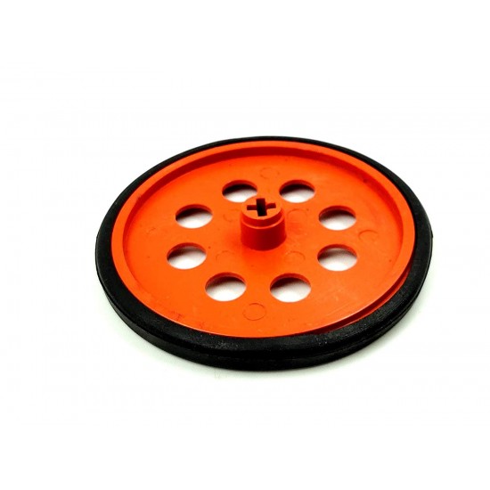 4pcs Plastic Robotic Wheel Durable Rubber Tire Wheel 80mm x 8mm for Bo Dc Motor DC Geared Motor