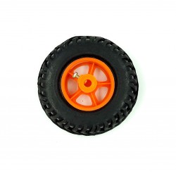 1pcs 80mm x 25mm Plastic Robotic Wheel Durable Rubber Tire Wheel 6mm Hole for DC Geared Motor RC Car Robot