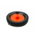 1pcs 75mm x 13mm Plastic Robotic Wheel Durable Rubber Tire Wheel 6mm Hole for DC Geared Motor RC Car Robot