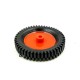 1pcs 75mm x 13mm Plastic Robotic Wheel Durable Rubber Tire Wheel 6mm Hole for DC Geared Motor RC Car Robot