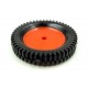 1pcs 75mm x 13mm Plastic Robotic Wheel Durable Rubber Tire Wheel 6mm Hole for DC Geared Motor RC Car Robot
