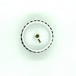 2pcs 70mm x 40mm Plastic Robotic Wheel Durable Rubber Tire Wheel 6mm Hole for DC Geared Motor RC Car Robot