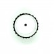 1pcs 70mm x 40mm Plastic Robotic Wheel Durable Rubber Tire Wheel 6mm Hole for DC Geared Motor RC Car Robot