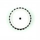 4pcs 70mm x 20mm Plastic Robotic Wheel Durable Rubber Tire Wheel 6mm Hole for DC Geared Motor RC Car Robot