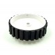4pcs 70mm x 20mm Plastic Robotic Wheel Durable Rubber Tire Wheel 6mm Hole for DC Geared Motor RC Car Robot