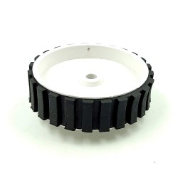 1pcs 70mm x 20mm Plastic Robotic Wheel Durable Rubber Tire Wheel 6mm Hole for DC Geared Motor RC Car Robot