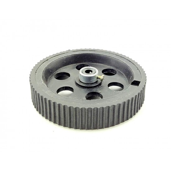 4pcs 95mm x 20mm Plastic Robotic Wheel Durable Rubber Black Tire Wheel with metal collet for DC Geared Motor RC Car Robot
