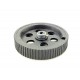 4pcs 95mm x 20mm Plastic Robotic Wheel Durable Rubber Black Tire Wheel with metal collet for DC Geared Motor RC Car Robot