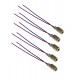 5pcs 5V 650nm 5mW Red Dot Laser Head Red Laser Diode Laser Tube with Leads Head Outer Diameter 6mm