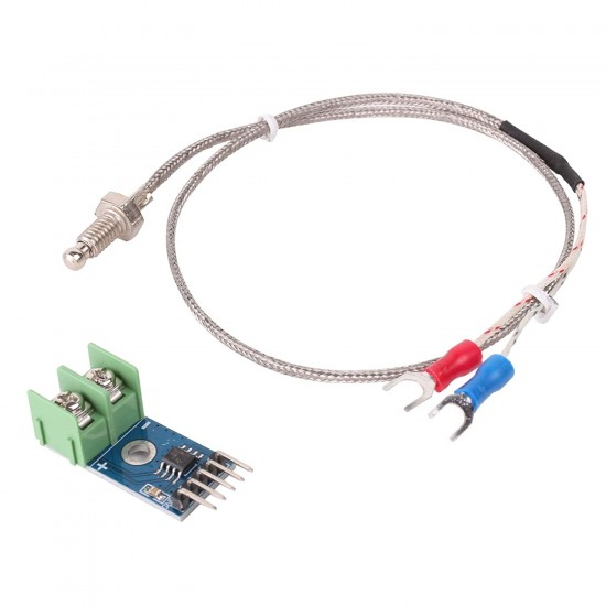 MAX6675 Module with K Type Thermocouple Thermocouple Sensor Can Measure upto 800 Degrees for DIY