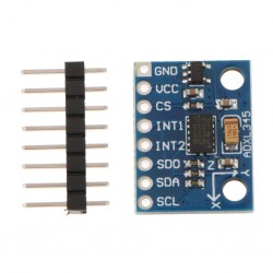GY-291 ADXL345 3 Axis Accelerometer Gyroscope Module Slope Accelerometer Gyroscope Sensor Module 16Bit AD Converter Data Output IIC I2C