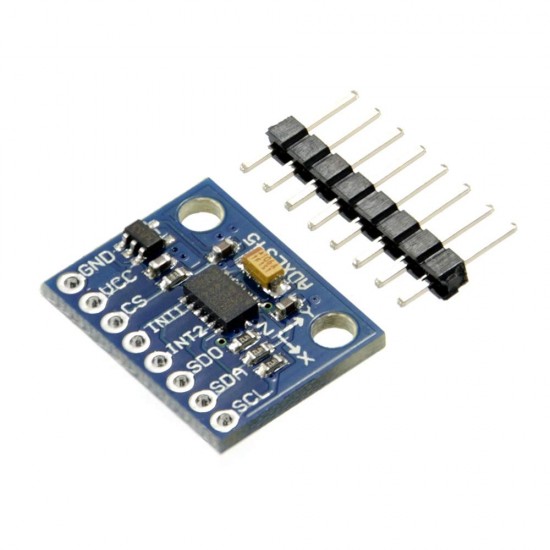 GY-291 ADXL345 3 Axis Accelerometer Gyroscope Module Slope Accelerometer Gyroscope Sensor Module 16Bit AD Converter Data Output IIC I2C