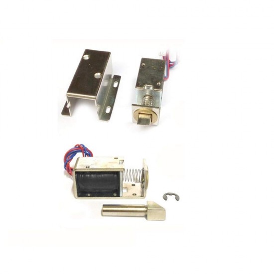 12V DC 0.8A Solenoid Lock Electric Lock Assembly Solenoid Cabinet Drawer Door Lock Tongue Latch
