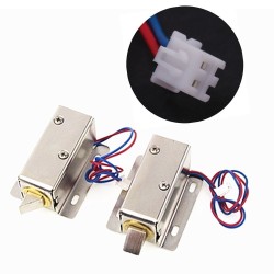 12V DC 0.8A Solenoid Lock Electric Lock Assembly Solenoid Cabinet Drawer Door Lock Tongue Latch
