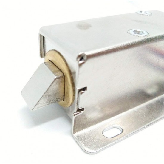 12V DC 0.8A Solenoid Lock Electric Lock Assembly Solenoid Cabinet Drawer Door Lock Tongue Latch