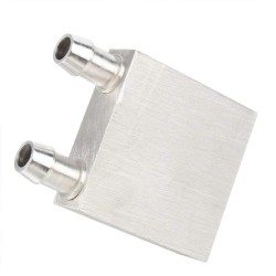 Peltier Aluminum Water Cooling Block 40x40x12mm + 7mm PVC Tube Clear Flexible Pipe + 3V - 12V DC Submersible Pump Horizontal