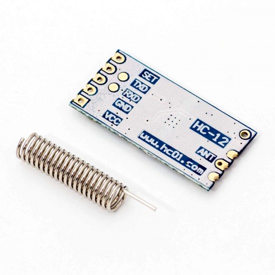 HC-12 433Mhz SI4463 Wireless Serial Port Module 1000m Replace Bluetooth with Antenna HC-12 433Mhz SI4463 Wireless Serial Port Module 1000m Replace Bluetooth with Antenna