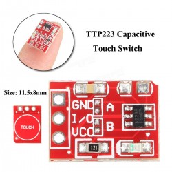 4PCS TTP223 Touch Key Switch Module Touching Button Self-Locking/No-Locking Capacitive Switches Single Channel For DIY