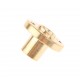 1Pcs T8 nut Pitch 2mm Lead 8mm Brass Tr8 round Flange Single Start Lead Screw Nut for 3D Printer CNC Robotics