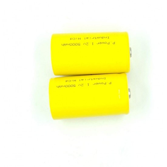 2pcs 1.2V 5000 mah D Cell Ni-Cd Rechargeable Battery for Home toys clock