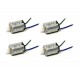 4pcs N20 3.7V Mini Drone DC Motor 10x12x15mm 6000 RPM with 9 Teeth Plastic Gear For Helicopter Drones Toy Car Robot DIY