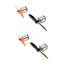 4pcs N10 3.7V Mini Drone DC Motor 10x12x10mm 16000 RPM with 4Pcs 55m Propeller For Helicopter Drones Toy Car Robot DIY