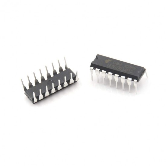 2Pcs ULN2003A ULN2003APG Stepper Motor Driver IC Bipolar Transistor Array, Darlington, NPN, 50 V, 2.25 W, 500 mA, 1000 hFE, DIP