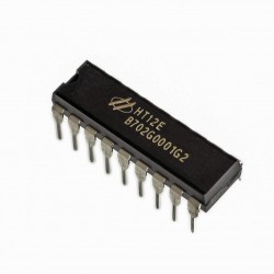 2Pcs HT12E Encoder, 2/12 Series, CMOS, 2.4 V to 12 V, DIP-18 For DIY