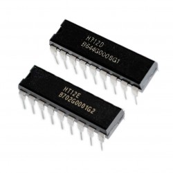 1Pcs HT 12E Encoder + HT12D Decoder, 2/12 Series, CMOS, 2.4 V to 12 V, DIP-18