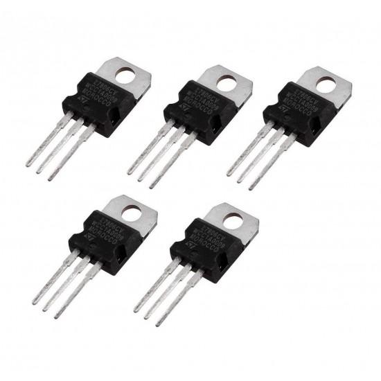 5Pcs L7806CV Linear Voltage Regulator, 7806, Fixed, Positive, 11V To 35V In, 6V And 1.5A Out, TO-220-3