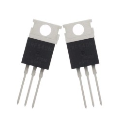 2Pcs IRF540N MOSFET Transistor, N Channel, 33 A, 100 V, 0.044 ohm, 10 V, 4 V