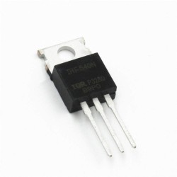 2Pcs IRF540N MOSFET Transistor, N Channel, 33 A, 100 V, 0.044 ohm, 10 V, 4 V
