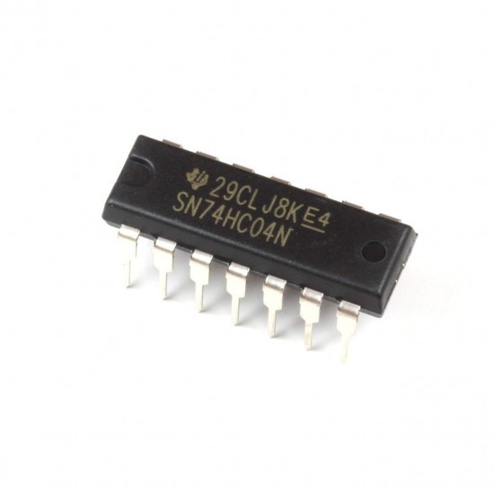 5Pcs SN74HC04N 7404 IC Inverter, 74HC04, 1 Input, 5.2 mA, 2 V to 6 V, DIP-14