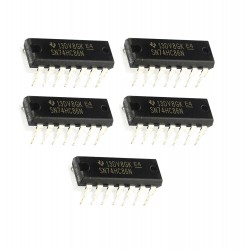 5Pcs 74HC86N 7486 ic XOR Gate Logic Gate, HC Family, 4 Gate, 2 Input, 5.2 mA, 2V to 6V, DIP-14