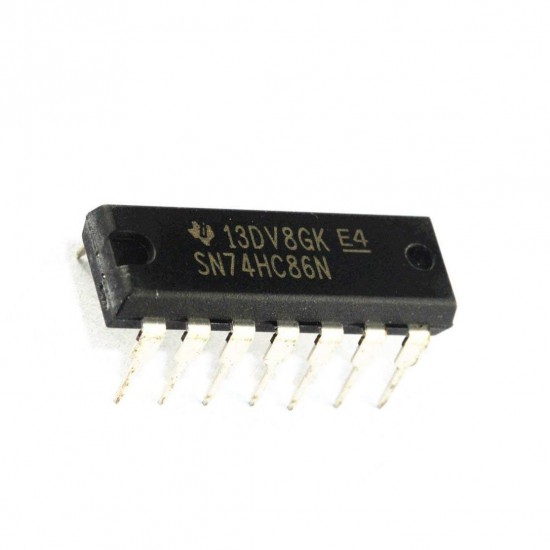 5Pcs 74HC86N 7486 ic XOR Gate Logic Gate, HC Family, 4 Gate, 2 Input, 5.2 mA, 2V to 6V, DIP-14