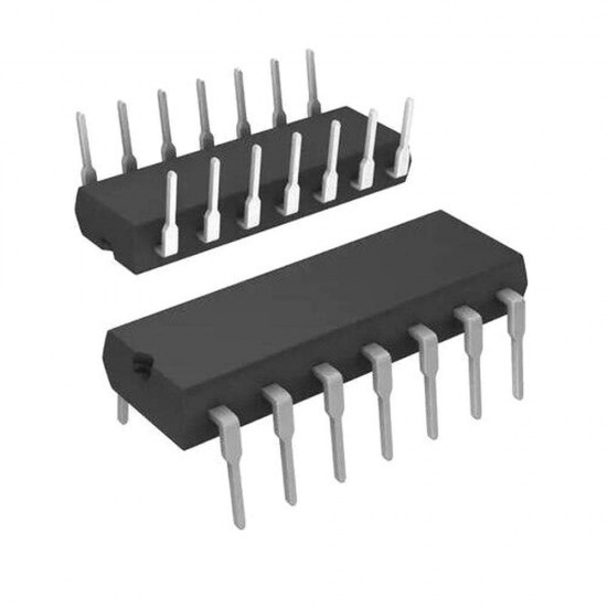 2Pcs CD4081BE 4081 AND Gate, CD4081, 2 Input, 6.8 mA, 3 V to 18 V, DIP-14