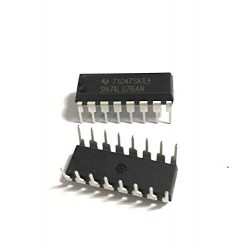 2PCS SN74LS76N DM7476N IC FLIP FLOP DUAL J K MASTER SLAVE 16DIP DM7476 7476 7476N