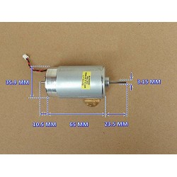 12-24V DC Motor Mitsumi RM2-7614 4200 RPM Dual Shaft High Torque for DIY Projects
