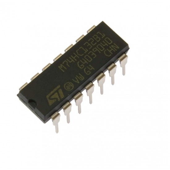 4Pcs 74HC132N 74132 IC NAND Gate, HC Family, Schmitt Trigger, 4 Gate, 2 Input, 5.2 mA, 2V to 6V, DIP-14