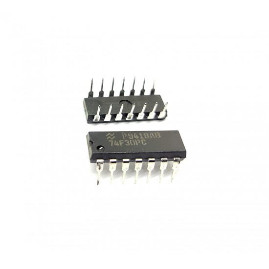 4Pcs 74HCT30N 74F30PC 7430 IC Logic Gate NAND Gate, HCT Family, 1 Gate, 8 Input, 4 mA, 4.5V to 5.5V, DIP-14