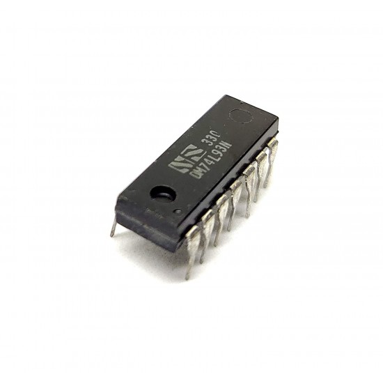 1Pcs 7493 IC SN74LS93N DM74L93N 4-Bit UP Binary Counter, LS Family, 42 MHz, 4.75 V to 5.25 V, DIP-14