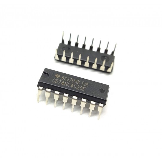 2Pcs SN74HC4020N 74HC4020N 744020 IC Logic IC Binary Asynchronous Counter, HC Family, 53 MHz, 2 V to 6 V, DIP-16