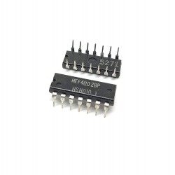 4Pcs HEF4002BP 4002 IC Logic Gate NOR Gate, HEF4000 Family, 2 Gate, 4 Input, 2.4 mA, 4.5V to 15.5V, DIP-14