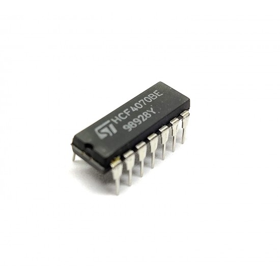 2Pcs CD4070BE HCF4070BE 4070 IC Logic Gate XOR Gate, CD4070, 2 Input, 6.8 mA, 3 V to 18 V, DIP-14