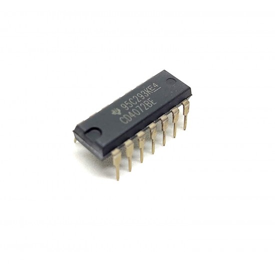 2Pcs CD4072BE 4072 IC Logic Gate IC OR Gate, CD4072, 4 Input, 6.8 mA, 3 V to 18 V, DIP-14