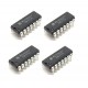 4Pcs CD4082BE MC14082BCP 4082 IC Logic Gate IC AND Gate, CD4082, 4 Input, 6.8 mA, 3 V to 18 V, DIP-14