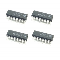 4Pcs CD4017BE 4017 IC Logic IC Decade Counter/Divider, 11 MHz, 1 Gate, 1 Input, 3 V to 18 V, DIP-16