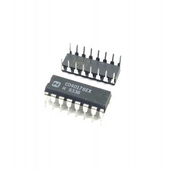 4Pcs CD4017BE 4017 IC Logic IC Decade Counter/Divider, 11 MHz, 1 Gate, 1 Input, 3 V to 18 V, DIP-16