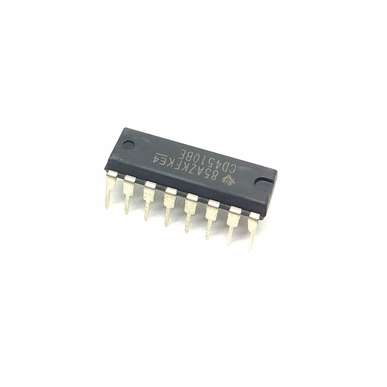 2Pcs CD4510BE 4510 IC CMOS Binary Up/Down Counter, D- Type Flip Flop, 8 MHz, 3 V to 18 V, DIP-16