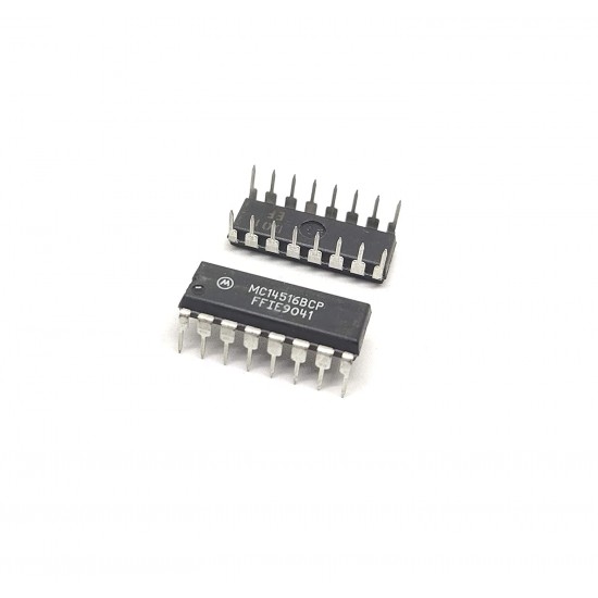 2Pcs CD4516BE 4516 IC CMOS Binary Up/Down Counter, D- Type Flip Flop, 11 MHz, 3 V to 18 V, DIP-16
